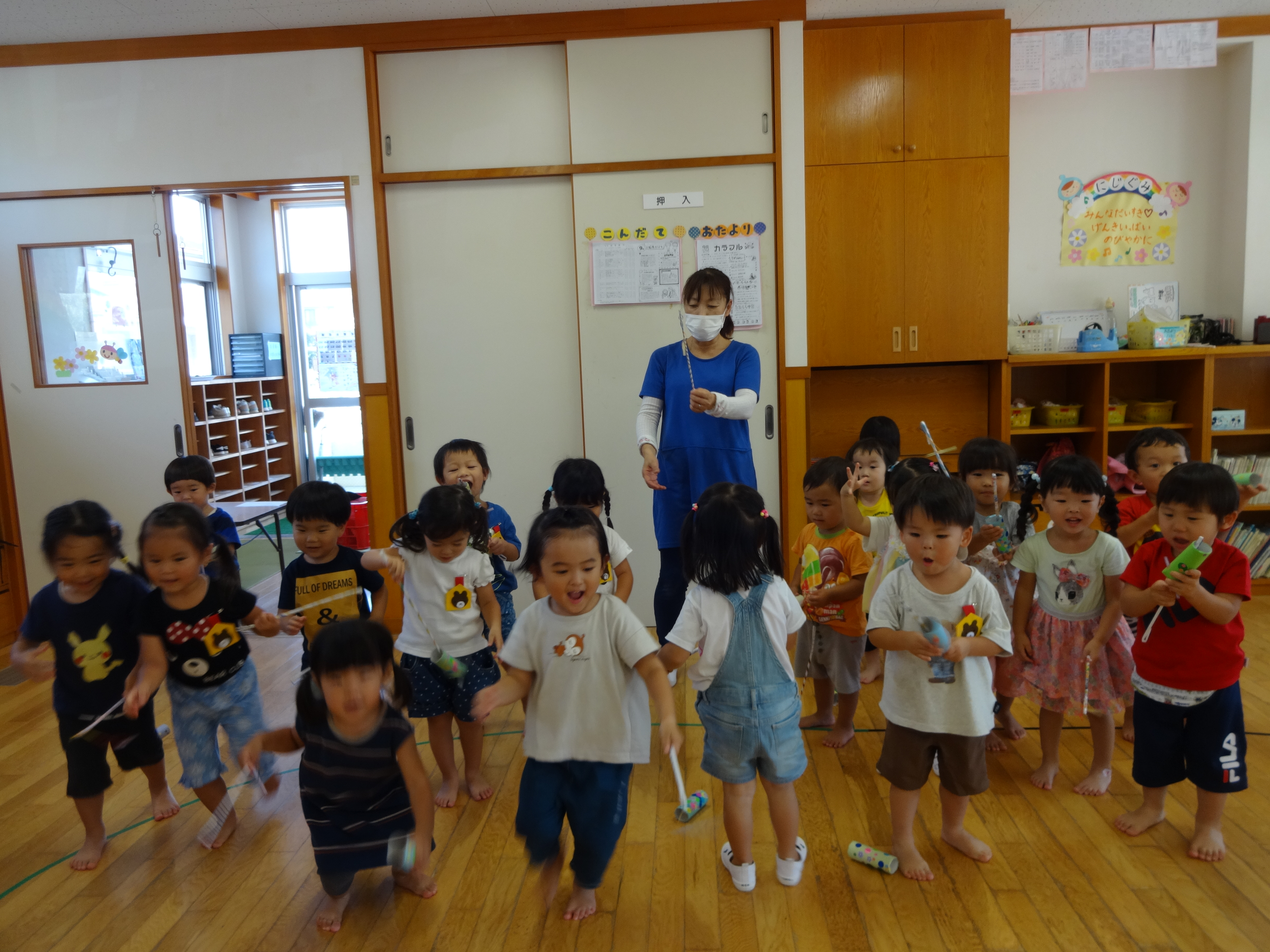 ★８，９月生まれ誕生会★たんぽぽ・ひまわり・にじ