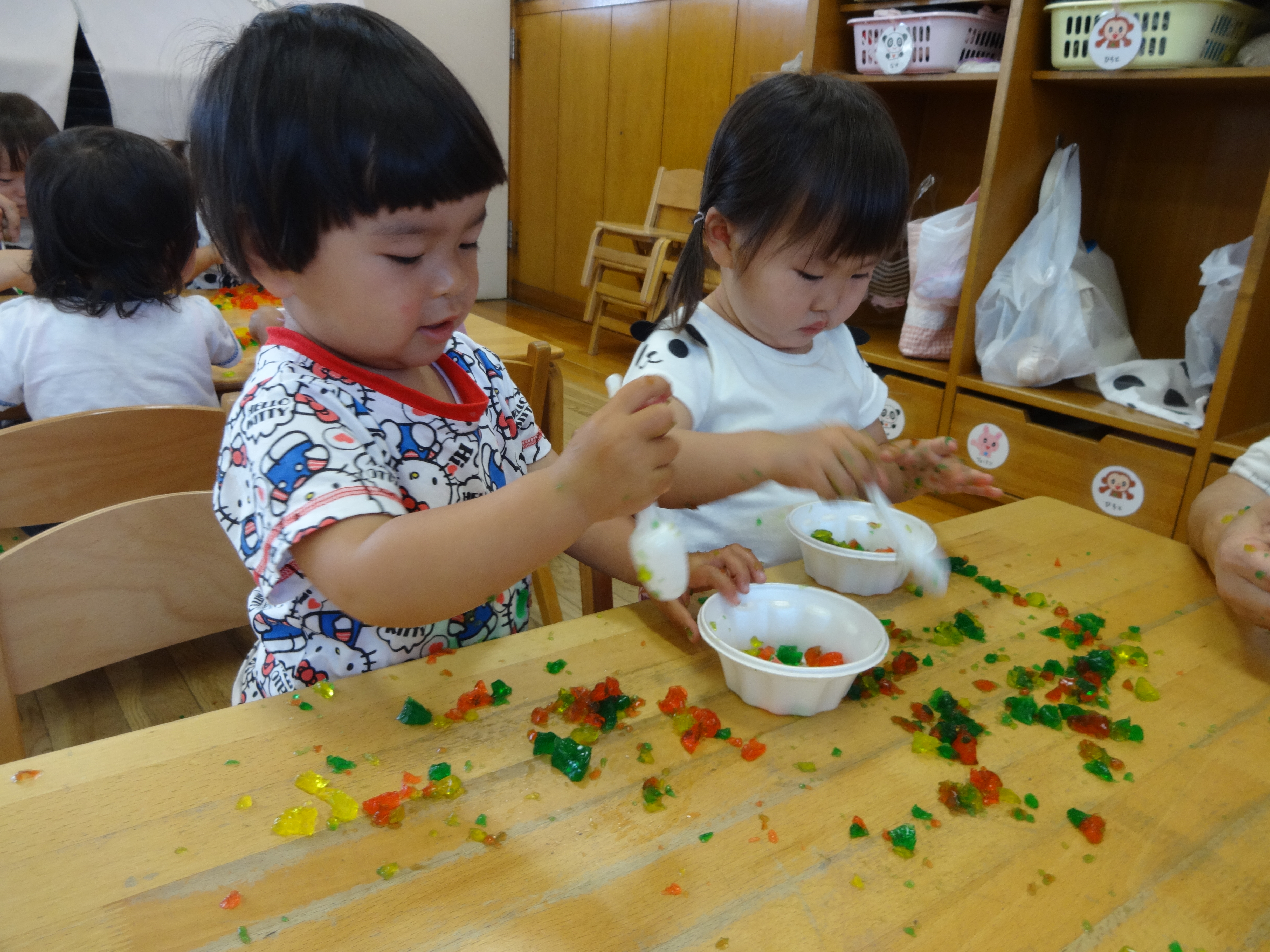 寒天あそび☆ひまわりぐみ