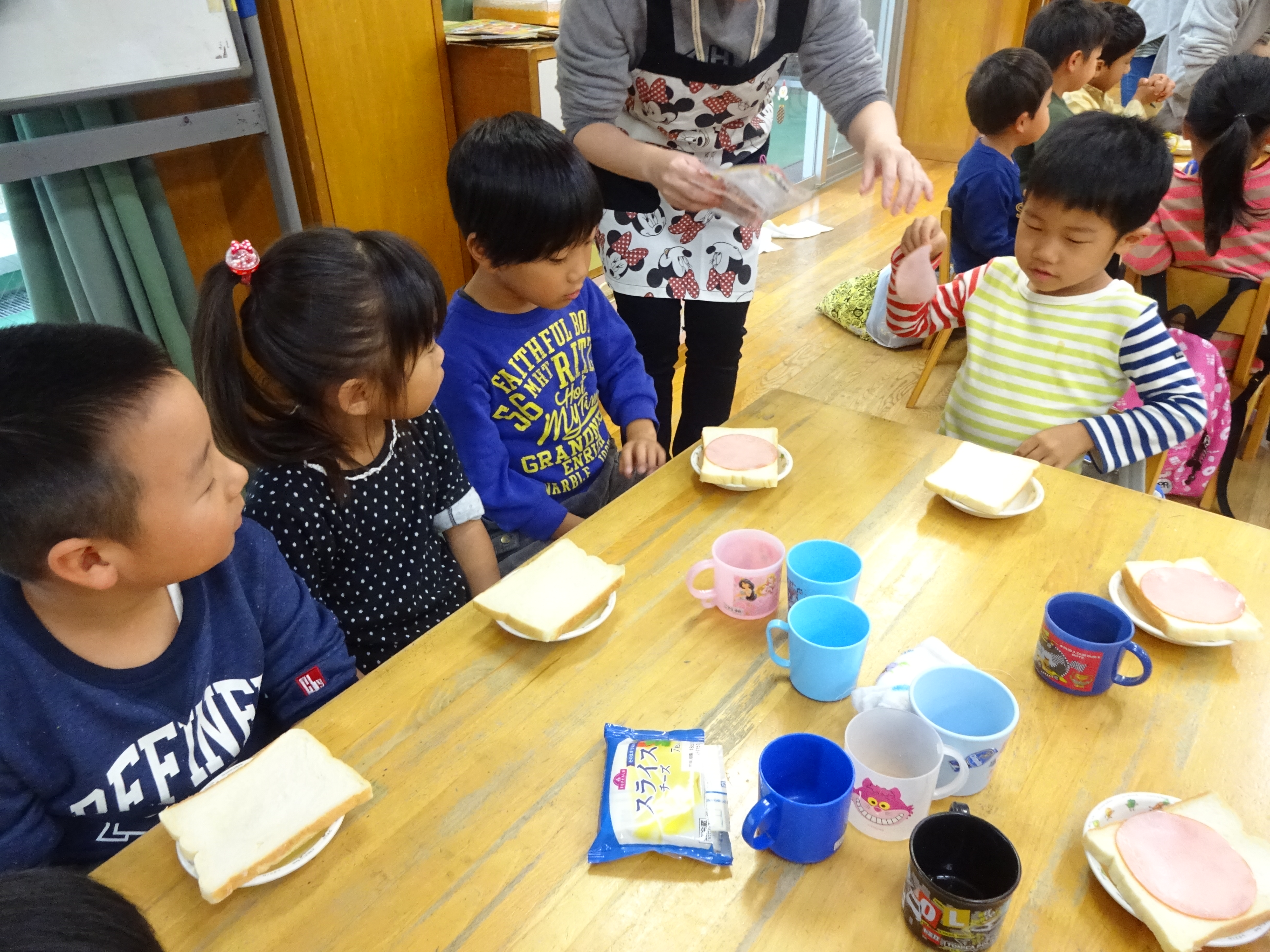 食育の日『オープンサンドを作って食べよう！』