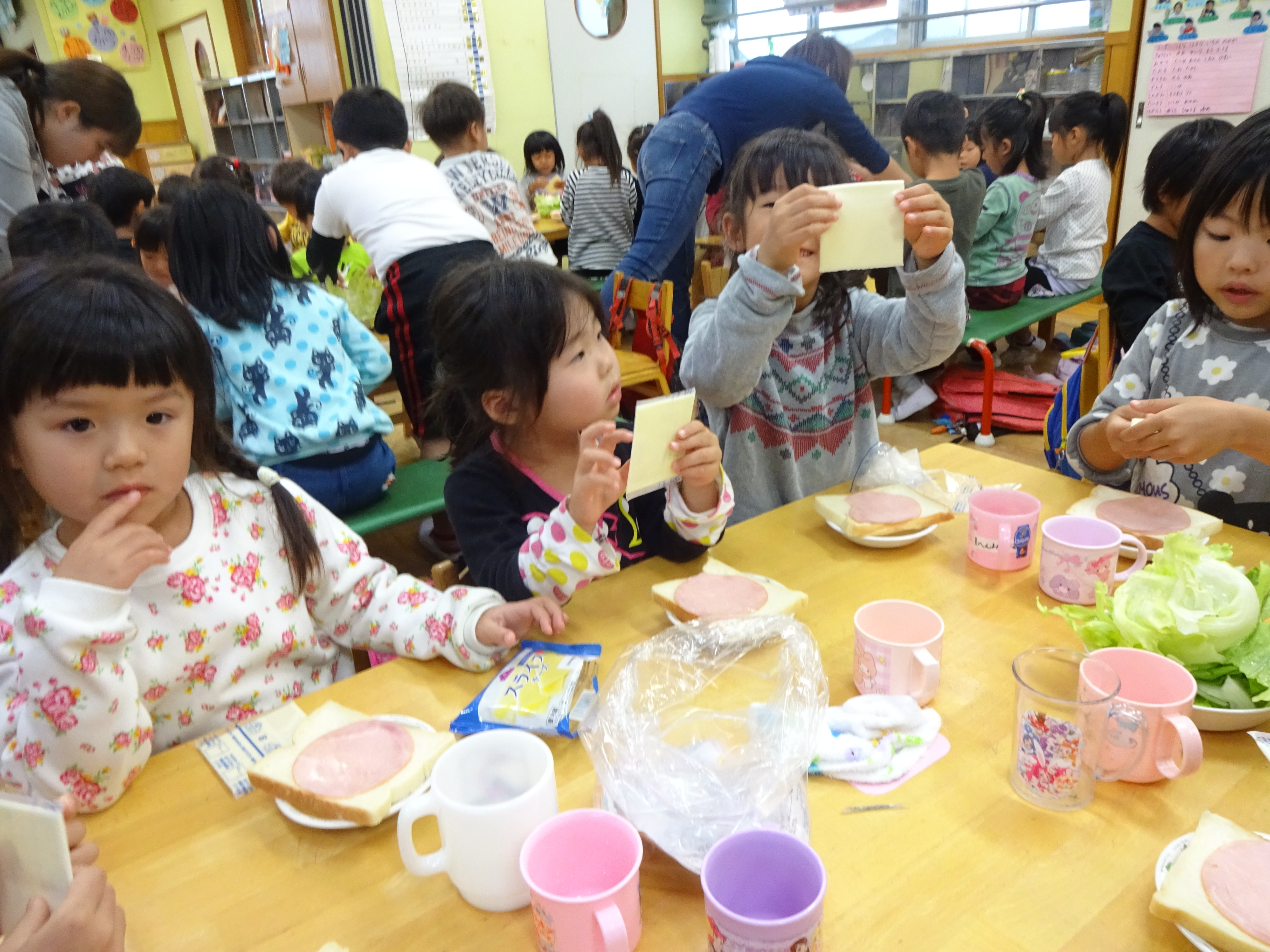 食育の日『オープンサンドを作って食べよう！』