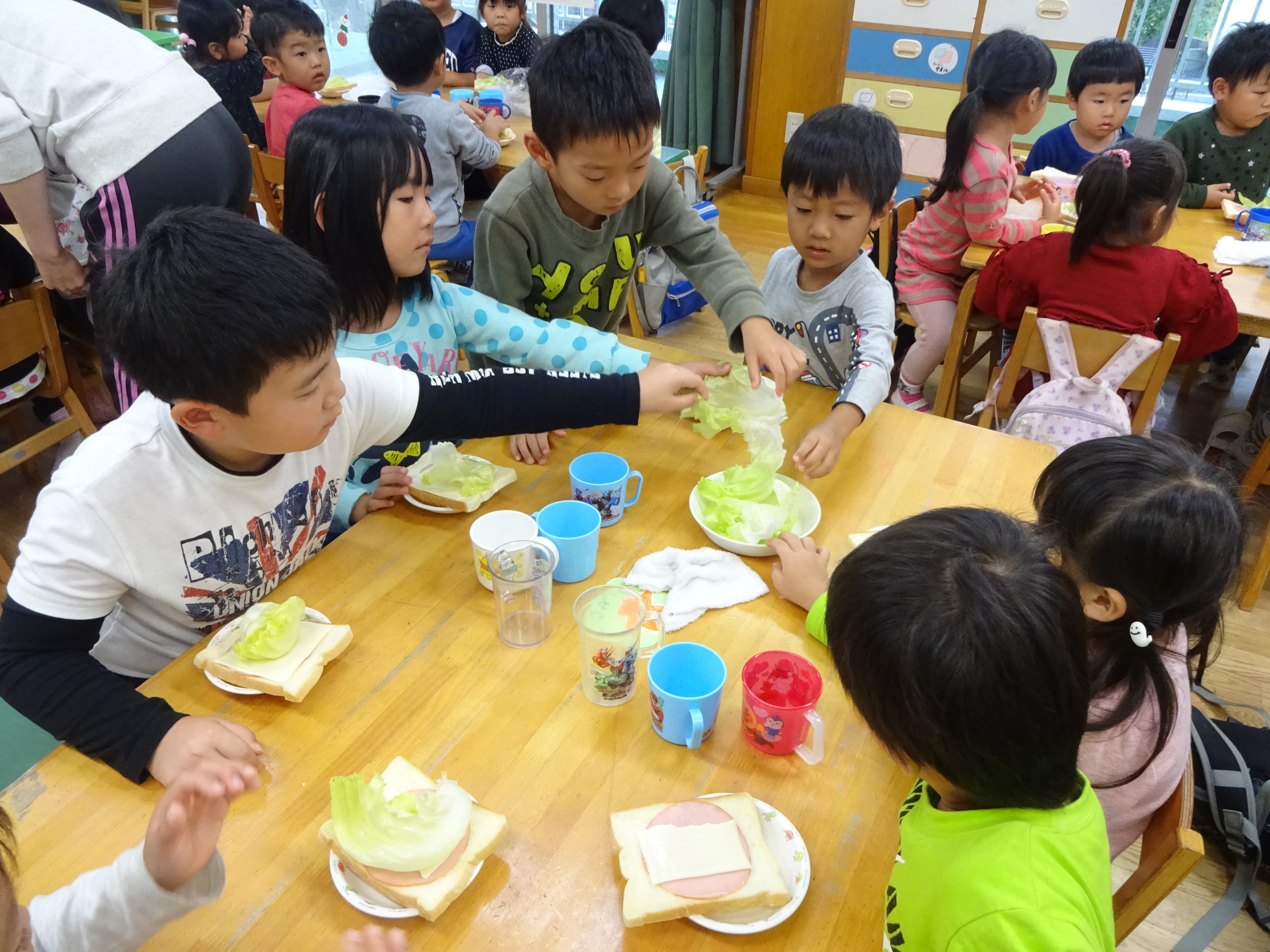食育の日『オープンサンドを作って食べよう！』