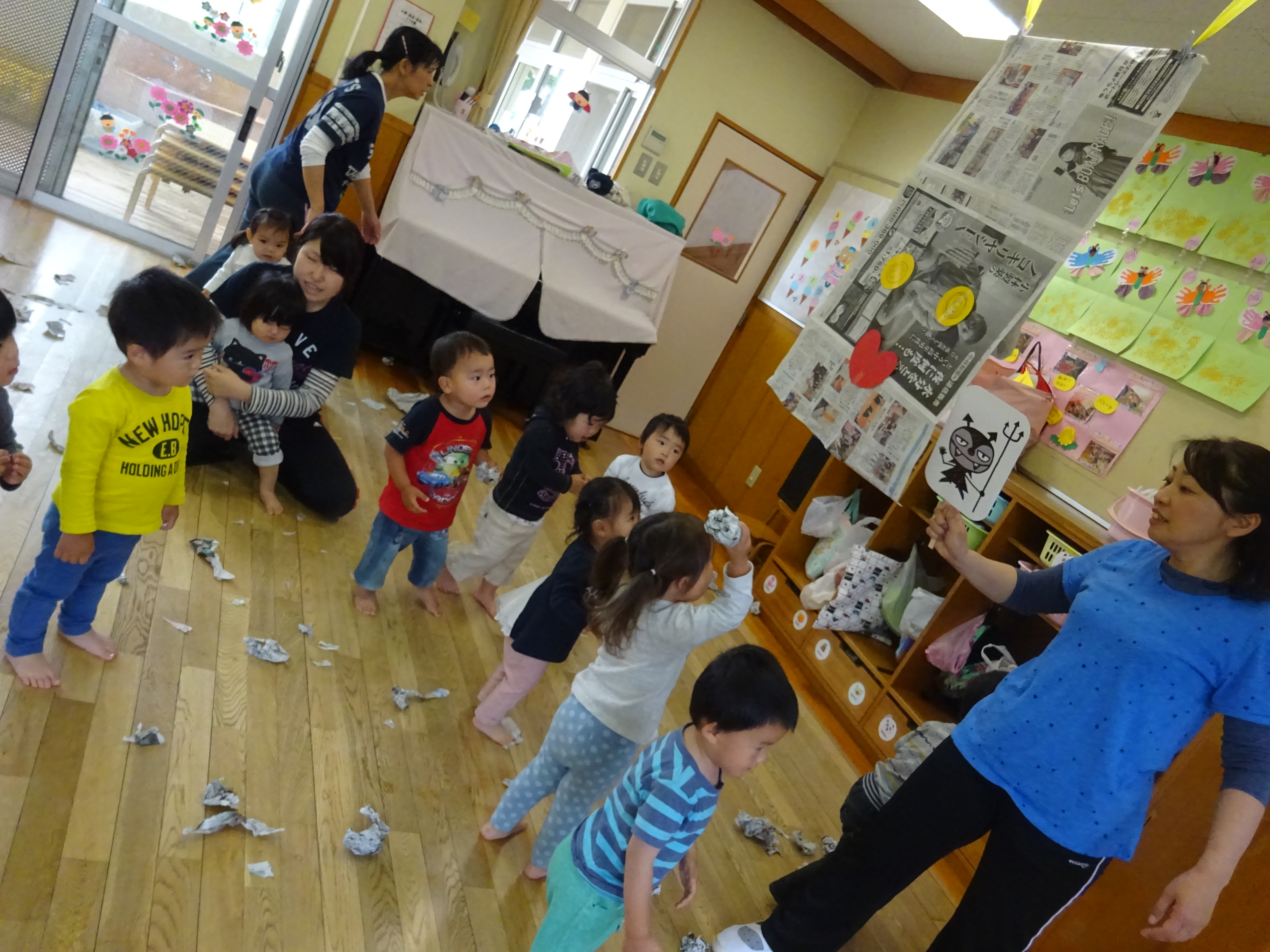 ひまわり・たんぽぽ　一緒に遊んだよ！