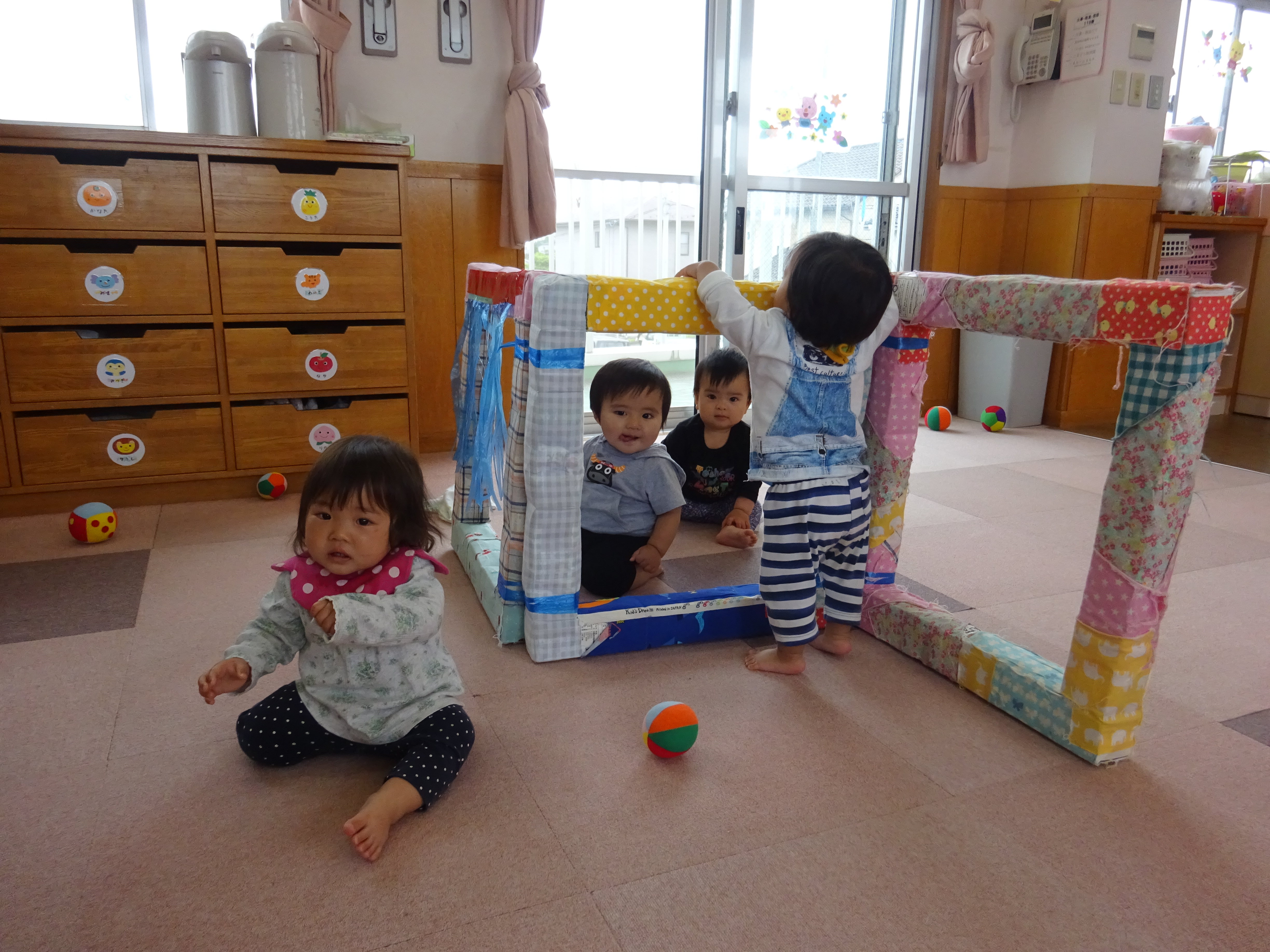 ひまわり・たんぽぽ　一緒に遊んだよ！